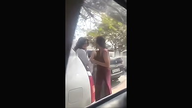 Sharda University Student Giving Blowjob to Professor in Car & Wiping Cum with Tissue 1