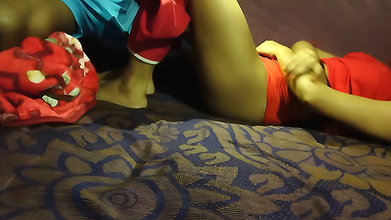 Fingers are being inserted into the vagina of a sister-in-law in Kolkata and she is being pushed very hard and she is screaming like a sex worker