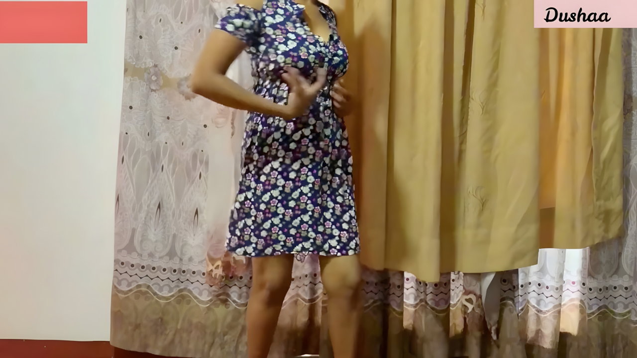 Beautiful College Girl Does Homework on Bed My Desi