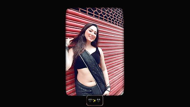 ESSHANYA MAHESHWARI SEXY NAVEL AND HOTNESS IN BLACK SAREE (2) 1