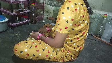 Step-sister’s ass in the kitchen with step-brother’s cock in doggy style Hindi audio