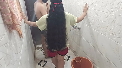 Left the Neighbor in the Bathroom and Cumshot
