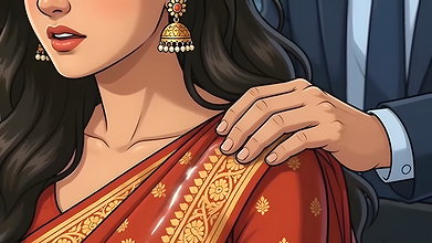 Indian secretary marries hardcore Dia in the night office promotion animation
