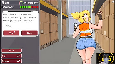 Barely Working Part-2! Hot Slut Is Fucked in Construction Duty Warehouse!