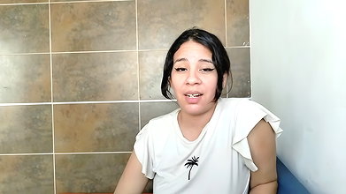 I HAVE A SURPRISE FOR MY DELIVERY MAN AS I ALWAYS TIP HIM TODAY I WANT TO GIVE HIM SOMETHING MORE, I WANT HIM TO FUCK MY
