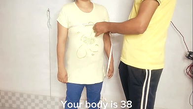 Desi village beautiful girl seduces young tailor for fucking with clear audio