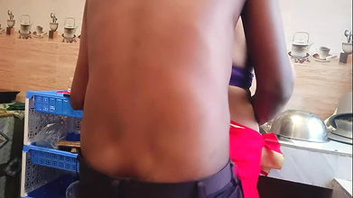 Step son and step mother talk dirty and have sex