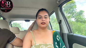 Doggystyle Handjob in Car – Risky Sex MMS Hindi Audio