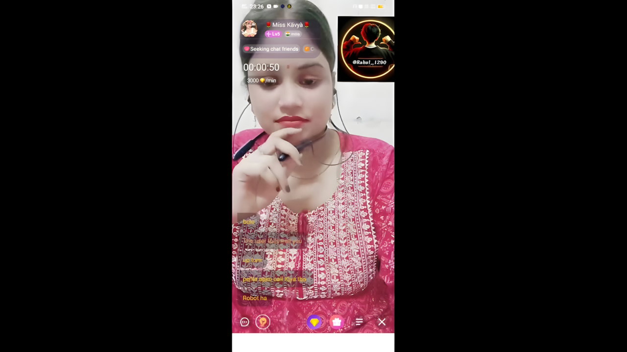 Miss Kavya Chamet My Desi Live Show