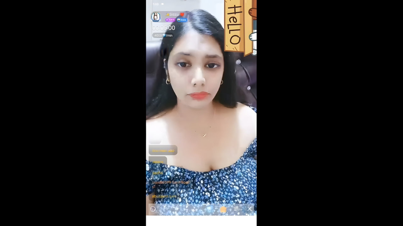 Sizzu Chamet Live Anal MMS Action