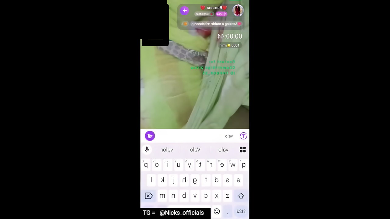 Rumana Chamet LIVE Indian Sex MMS Leak