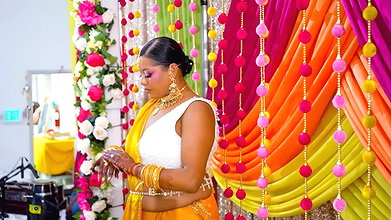 Busty Bride in Golden Dress and Sexy Ladies My Desi