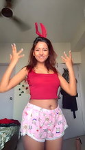 Ritu Busty GF Item Dance in Red Dress My Desi