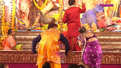 Kajol Sumona Bipasha in Saree Durga Pooja Sex MMS