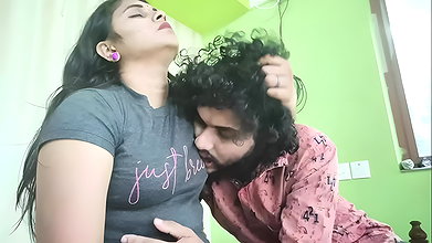 Vaishnavy dominating Sharun Raj hot romance in hotel room, Mallu couple Hot romance, Girl domination romance , Romantic couple