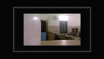 indian couple in restaurant