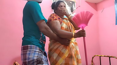 Played with my stepmother’s big breasts and pussy and had sex