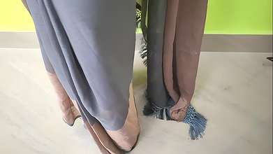 Chocolate lick romance by Vaishnavy and Sharun Raj, Chocolate lick from face, neck,navel hole,, lips etc, Saree  chocolat