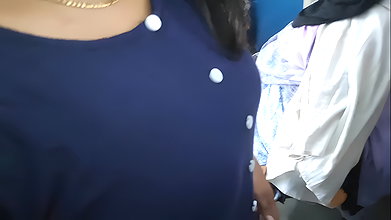 Churidar leggings removal and top only romance sex video by Vaishnavy and Sharun Raj, Mallu couple hot bedroom romance se