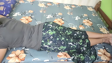 Skirt and t shirt removal panty only romance with hot boobs suck and nipple lick by Vaishnavy and Sharun Raj,  Mallu hot