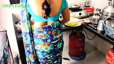 Kitchen Sex; Step Mom Is Sitting to Eat Food Till We Leave