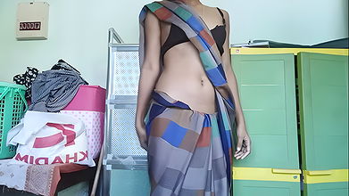 Hot girl stripping and showing nipples