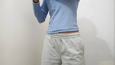 Busty girl solo masturbation & squirts!