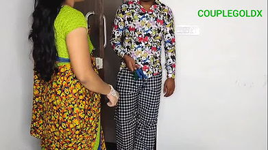 An Electrician Came to Komal’s House and Was Working and His Big Penis Was Visible