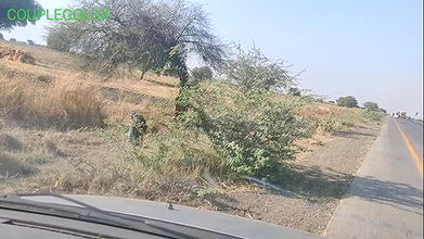 A girl was urinating on the road, called her into the car and dropped her