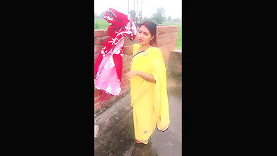 I Fucked My Sister-in-lawon the Roof of the House During the Rainy Season on the Floor When She Went to Dry Clothes