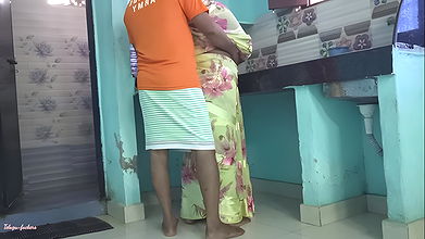 Telugu House Wife Doggy Style Anal Fucking in Kitchen with Husband Dirty Talks for Sex Telugu-fuckers