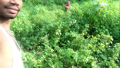 My Wife Was Going to the Forest to Take the Bathroom, I Followed Her and Had Fun with Her