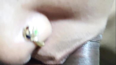 He called the girl to the room and sucked his land