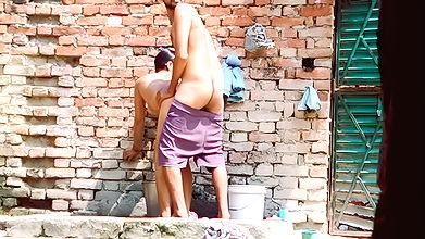 Bhabhi Taking Bath Doggystyle with Brother-in-law