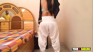 Big Ass Chachi Changing Her Cloth and Boy Watchig on Her Chachi Caught Him and Punish Him with Fucking