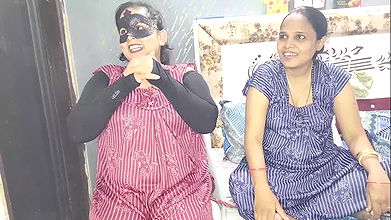 XXX trójkąt jebanie wesołego Devrani Jethani po lizanie cipki