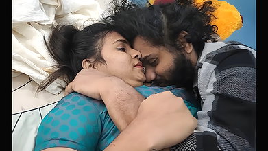 First night sex, Vaishnavy and Sharun Raj First night hot romance with sex, Mallu couple first night romance, First night love