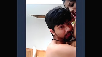 Waaah supr Gf again hooot boobs suk n fk
