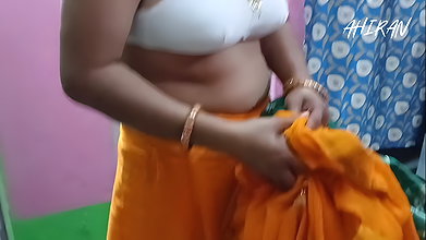 AAHANA AHIRAN INDIAN DESI BHABI BREASTS REVIEW IN DAY
