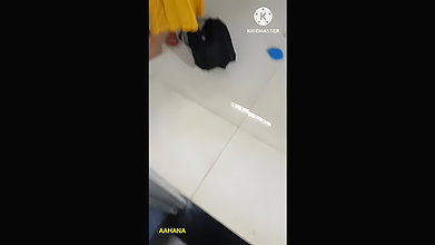 AAHANA IS BATHING & REVIEW ANUS