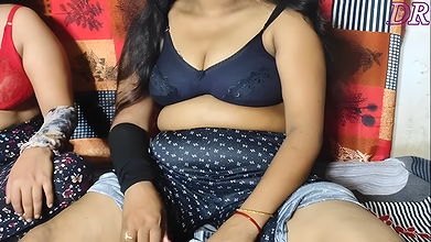 Renu and Mahi were fucked by Renu’s husband, both were very happy