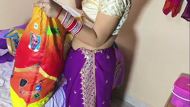 Sexy indian odia housewife and step brother make sex relation in bed room (Desi wife romance and sex)