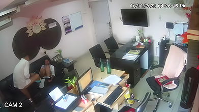 Boss fucking to secretary in office, recorded in cctv cameras