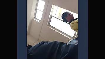 Pressing auntees boobs in waitin roo00m