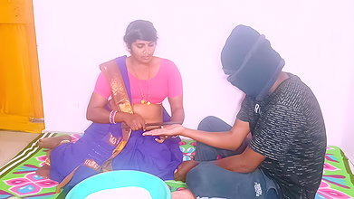 Indian sex. Desi astrology aunty fucking customer big dick. Telugu dirty talks