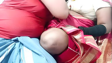 Chithi enexpected come in her stepson, boobs milk drinks and hot fucking