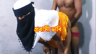 Beautiful hot and sexy bhabhi hardcore fucking with brother in law and dirty audio bangla, Indian porn