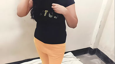 Indian wife talking dirty on phone and younger stepbrother comes and fuck bhabhi