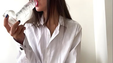 sucking and fucking myself with a dildo