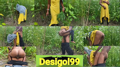 A young boy from the village fucked my pussy in the forest